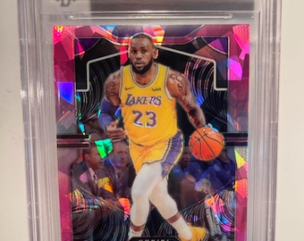 2019 Panini Prizm Lebron James Pink Ice Prizm #129 BGS 9.5 Lakers GEM MINT Rare