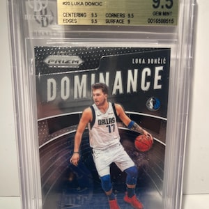 2019 Panini Prizm Dominance #20 Luka Doncic Dallas Mavericks Beckett 9.5 Gem Mint