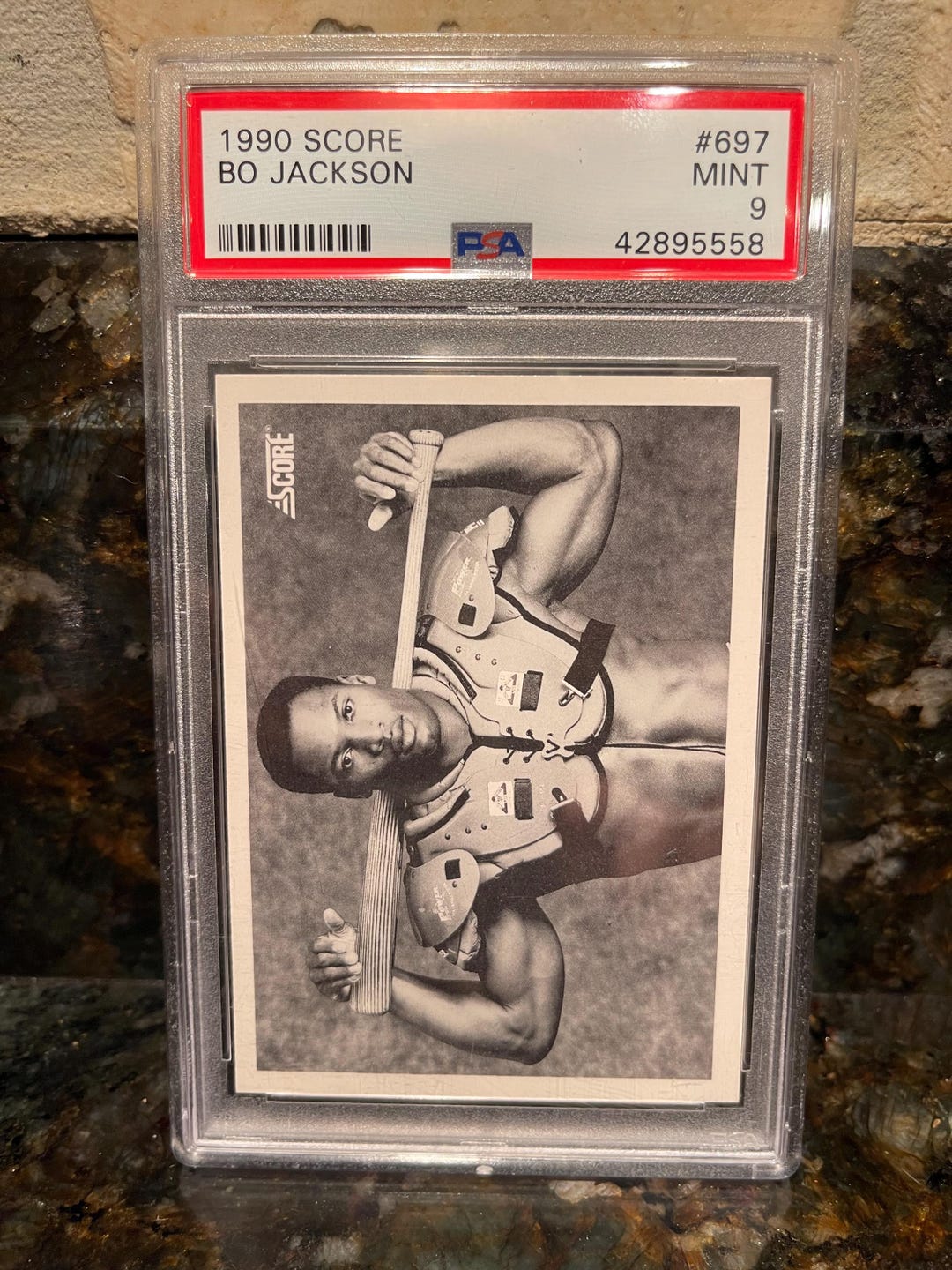 Bo Jackson 1990 Score Football Baseball Card - Graded PSA 9 Mint ...