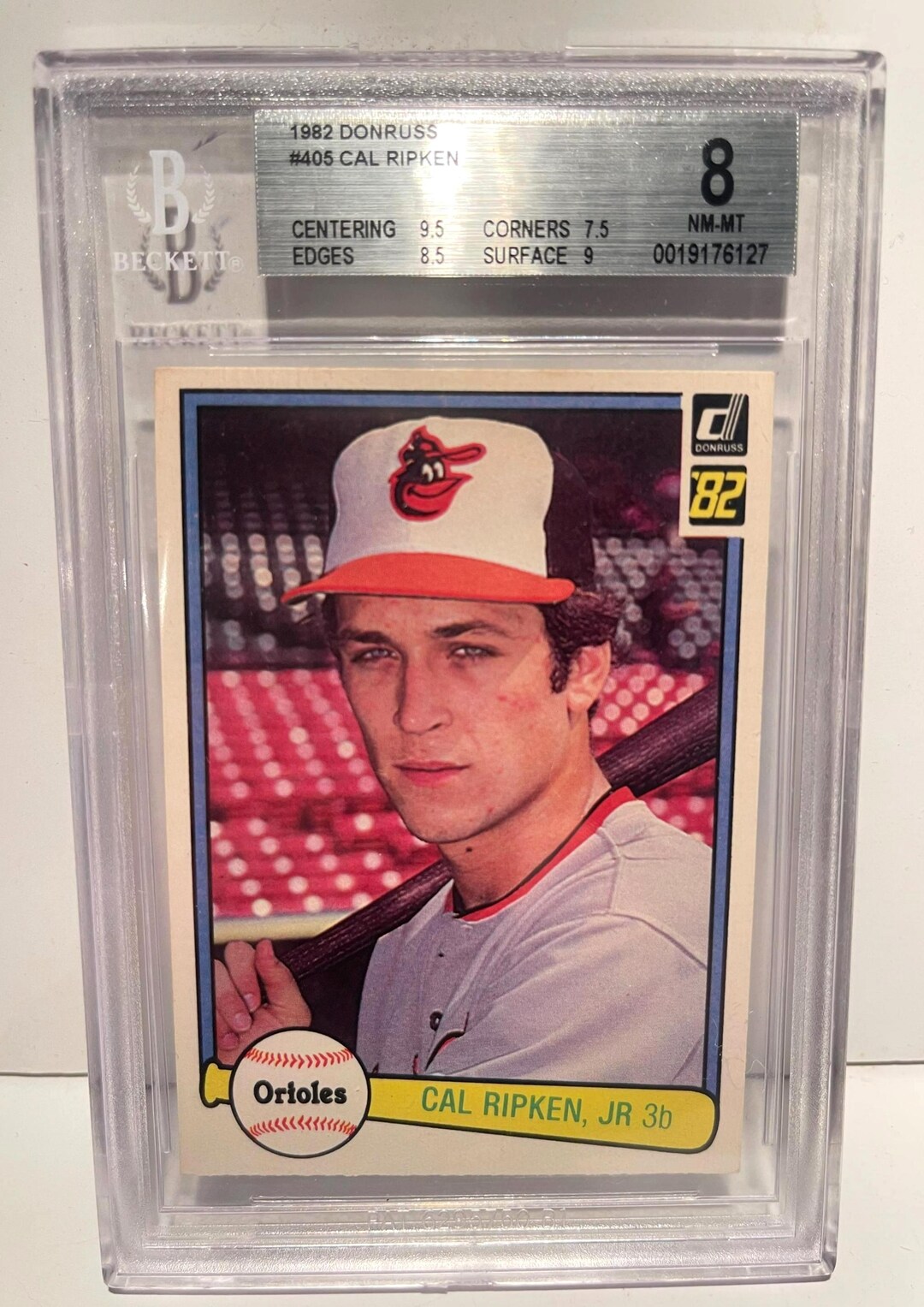 Cal Ripken 1982 Donruss Rookie Card Baltimore Beckett BGS 8 Graded ...