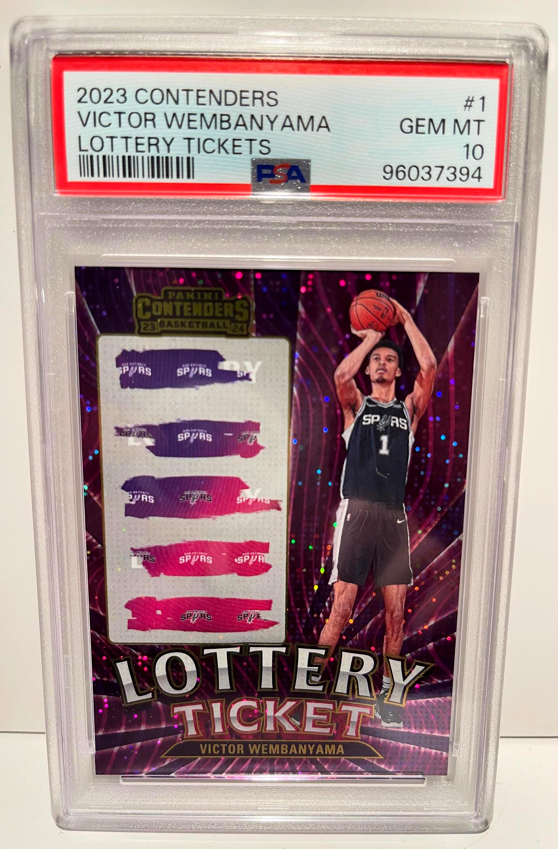 2023 Panini Contenders Lottery Tickets #1 VICTOR WEMBANYAMA Rookie