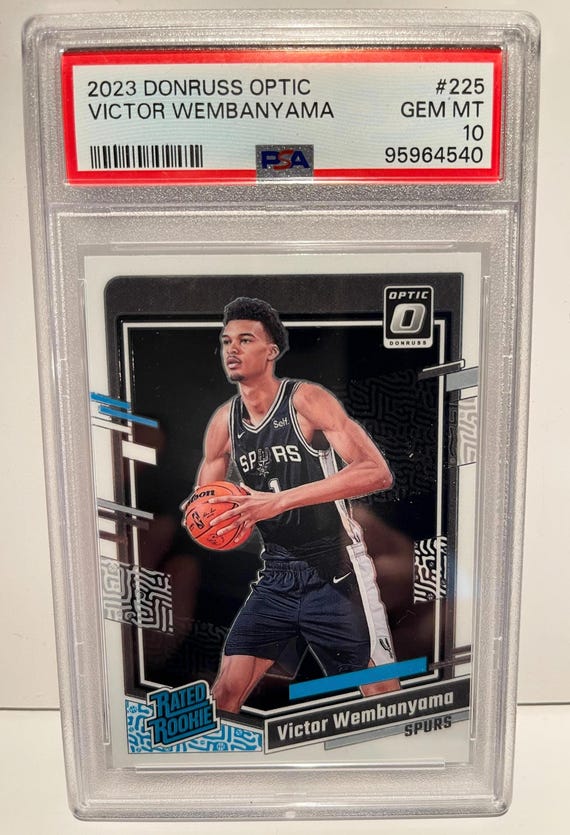 victor wembanyama graded rookie card 2023 Panini Donruss Optic 
