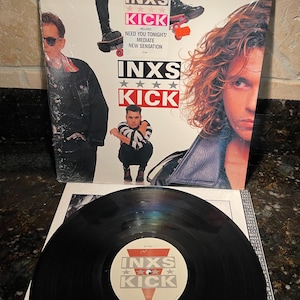 INXS - &quot;Kick&quot; Vinyl Album Near Mint Shrink Vintage Record - 1980&#39;s Rare - Free Shipping! &quot;Devil Inside&quot; &quot;Need You Tonight&quot; &quot;New Sensation&quot;