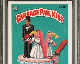 1987 Garbage Pail Kids Stickers #323B Wedding Bella PSA 10 Gem Mint Rare Graded Encased