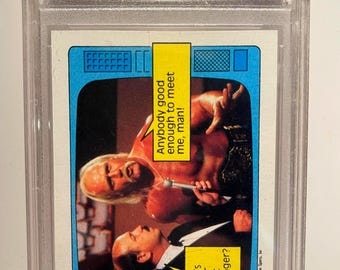 Hulk Hogan 1985 Topps WWF PSA 9 Mint Graded Encased Rookie RIP