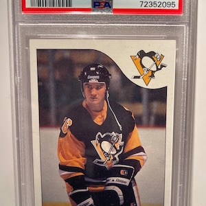 Mario Lemieux PSA 8 1985 Topps Rookie Card Graded Encased Authenticated!