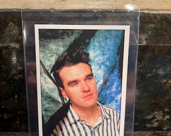 Morrissey of "The Smiths" 1987 Panini Smash Hits Oversized Sticker Rare Mint Condition Unused