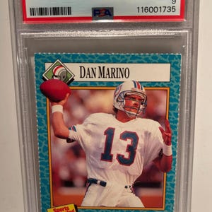 Dan Marino 1989 S.I. for Kids #84 PSA 9 Mint Graded Encased Dolphins Legend