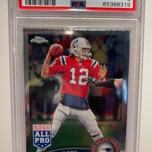 2011 Topps Chrom Tom Brady #20 PSA 8 - Encased Beglaubigt Graded! Legende