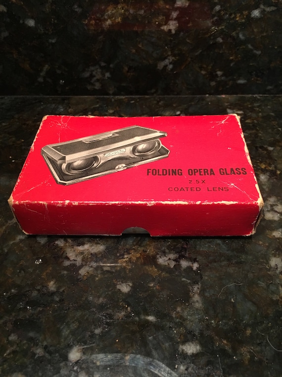 Vintage Folding Opera Glasses with Original Box! Gem