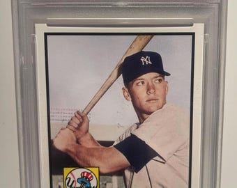 2006 Topps Rookie of Week #1 Mickey Mantle Baseball Card Graded PSA 10 Gem Mint