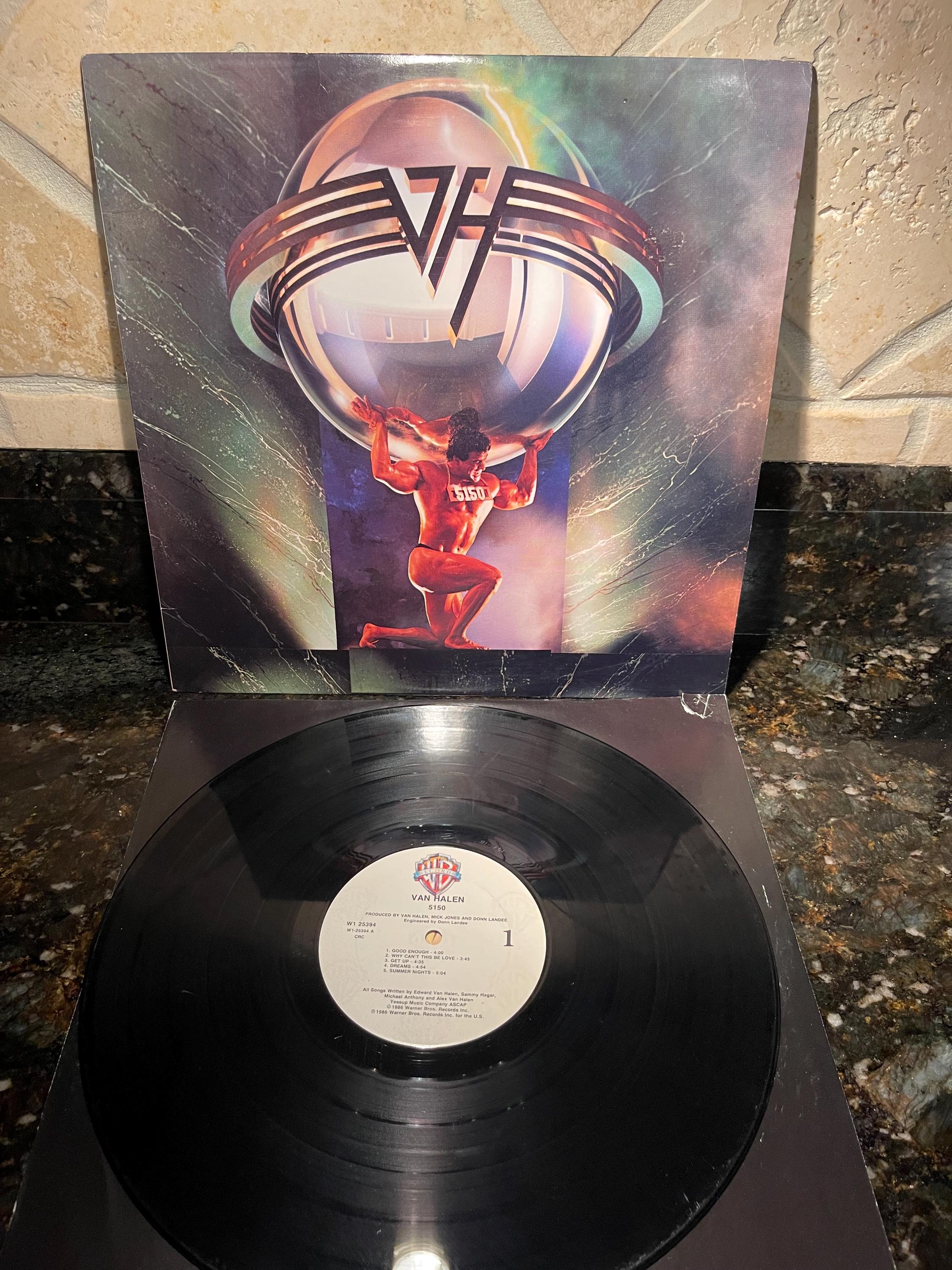 【ステッカー付き】ヴァン・ヘイレン／5150　レコード ステッカー付き】ヴァン・ヘイレン／5150 レコード ステッカー付き
