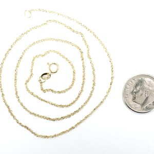 14kt Solid Gold Peanut Necklace in Small Size: Virginia Farm Girl Gift image 9