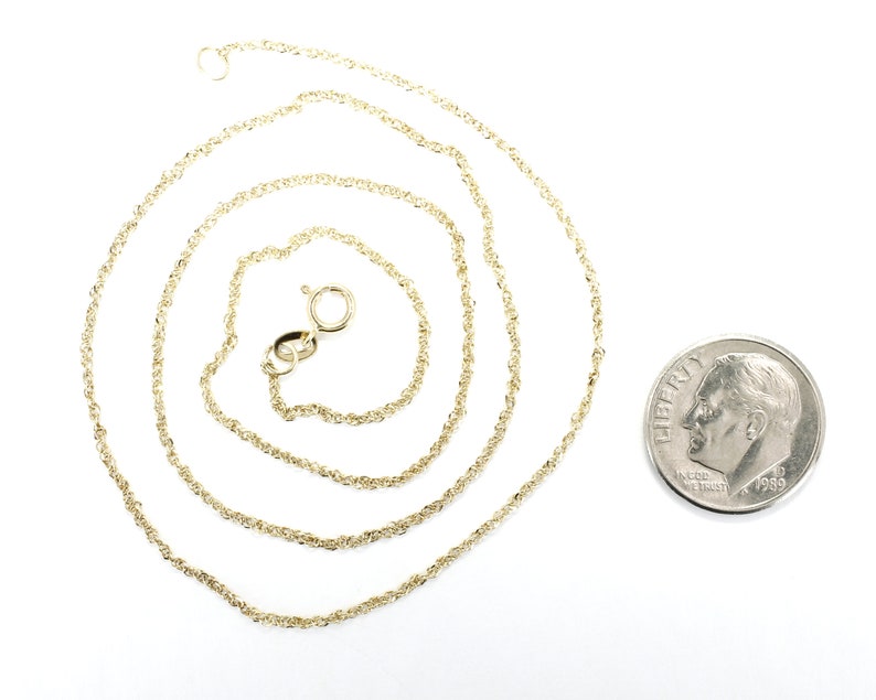 14kt Solid Gold Peanut Necklace in Small Size: Virginia Farm Girl Gift image 9