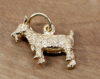 7K Ciondolo Charm Capra In Argento Sterling 925 – Regalo Originale, Chiusura A Moschettone - 2