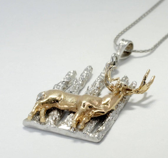 Whitetail Deer Necklace for Her 