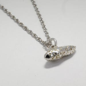 Sterling Silver Sweet Potato Pendant: Southern Charm Necklace