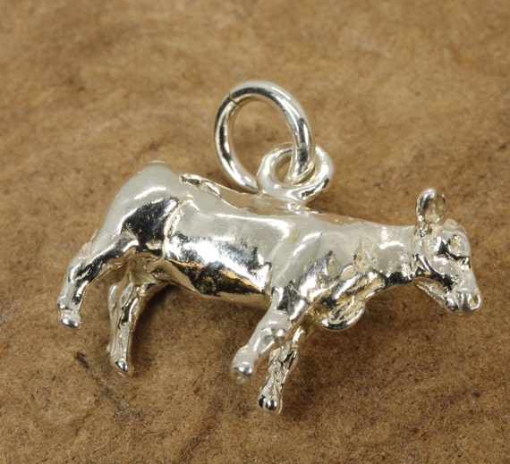 925 Sterling Silver Muntain Goat Charm Made in USA