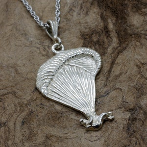 Paraglider Necklace, 925 Sterling Silver Paraglider Necklace with 18&quot; silver chain