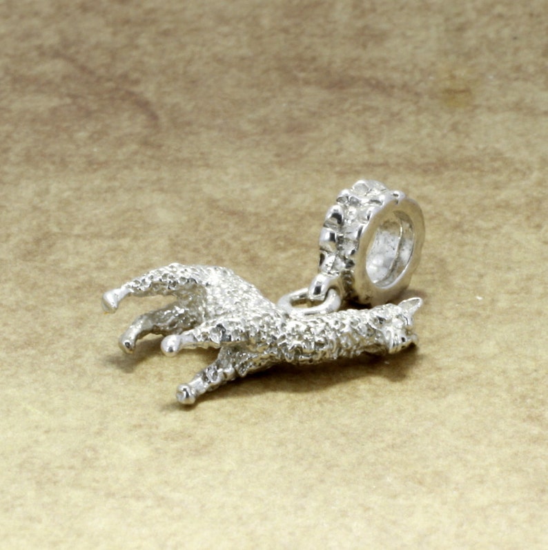Alpaca Slide Charm in 925 Sterling Silver Huacaya Alpaca Charm