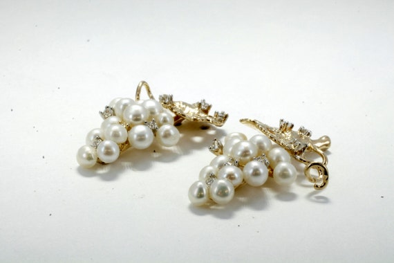 Grape Earrings Jewelry Gift for Her Grape Cluster Earrings