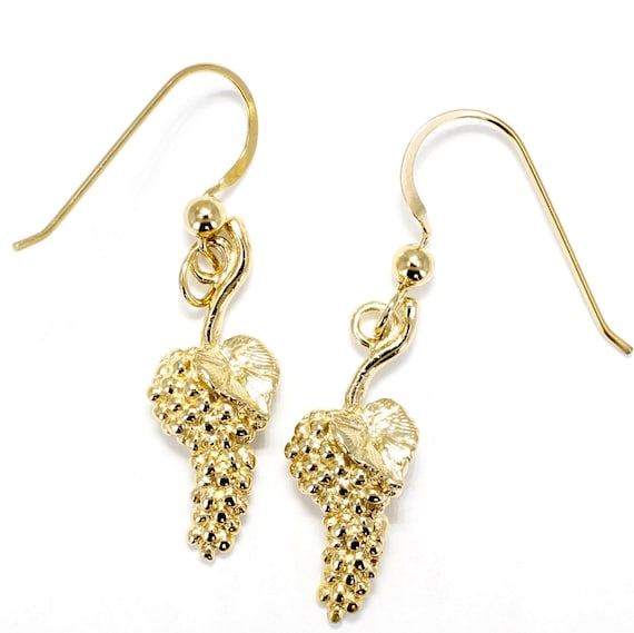 Boucles D'oreilles épingle Grappe De Raisin En Cristal Bleu - Style Vigneron - Neuf