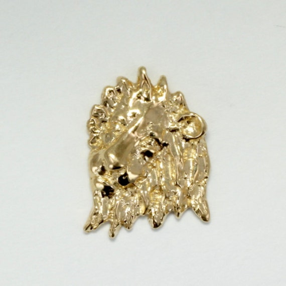 gold lion tie