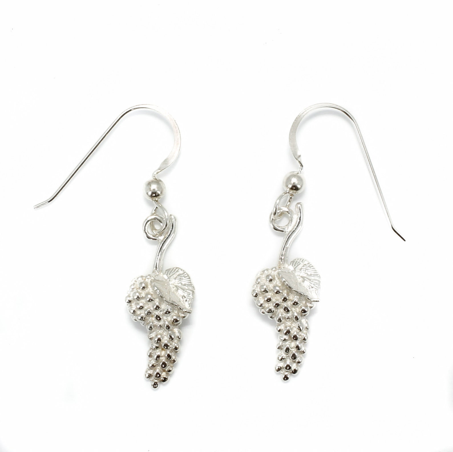 Grape Cluster Earrings 925 Sterling Silver Grape Earrings Etsy