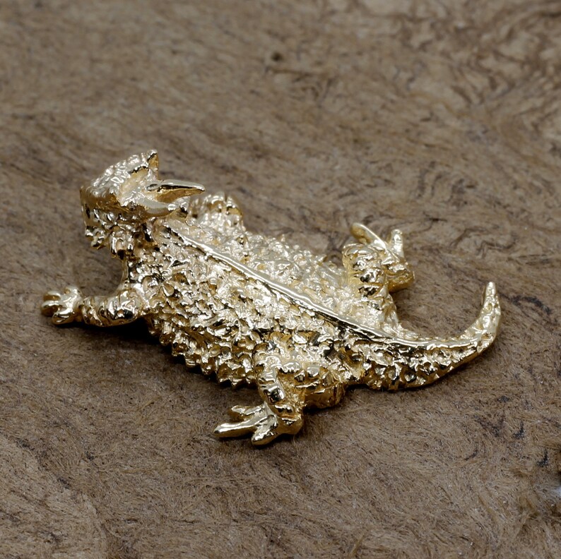 Gold Horned Toad Pin/tie Tack for Him or Her 14kt Solid Gold Etsy