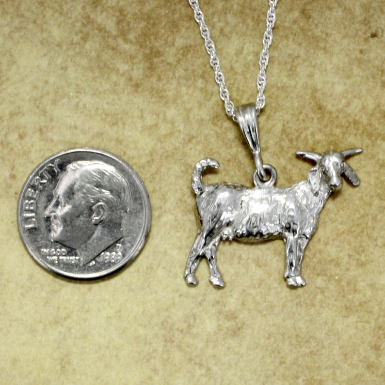 Goat Jewelry Large Boer Goat Necklace on 18 chain in Etsy