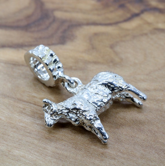Sterling silver sheep charm sale