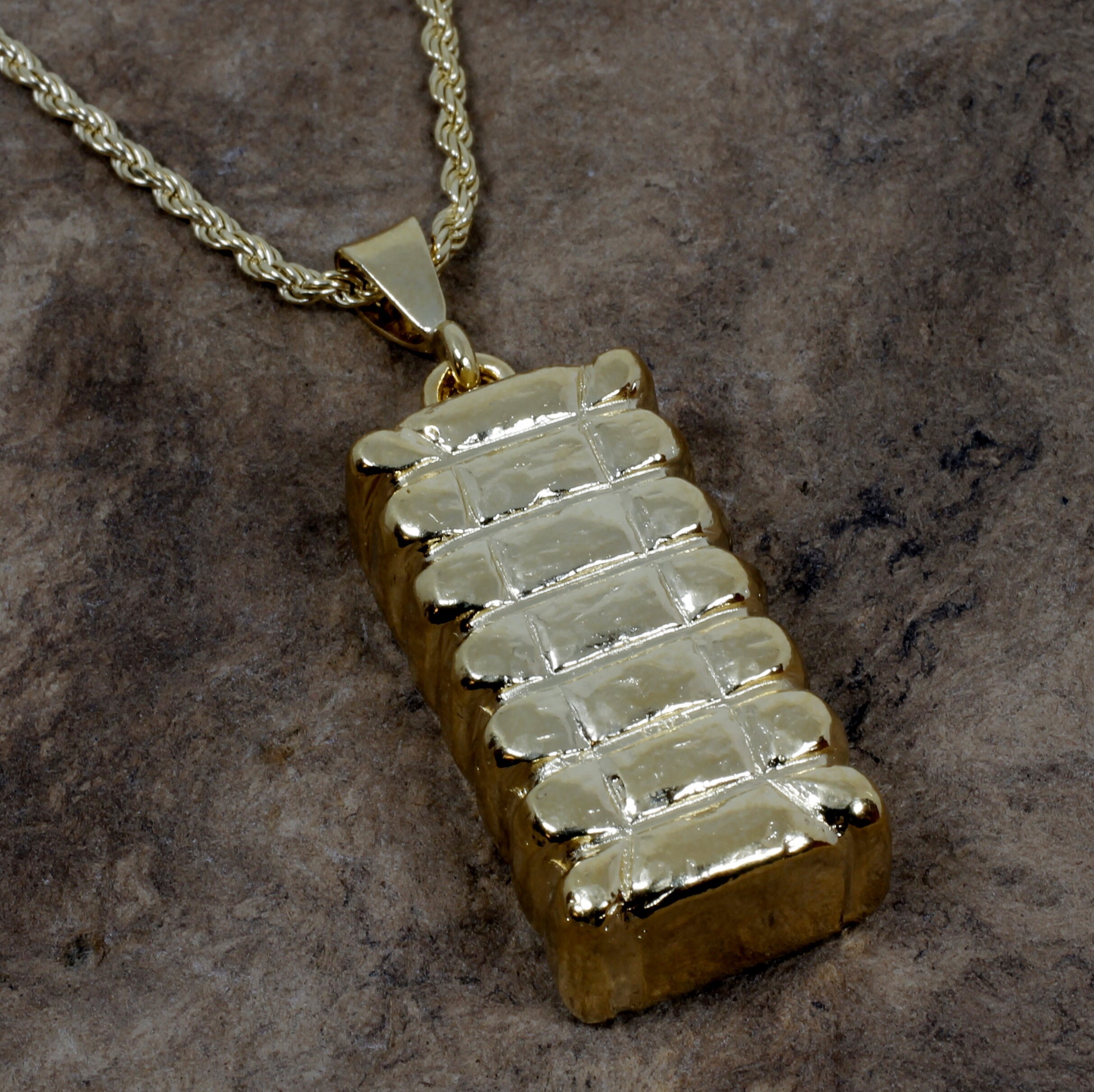 Cotton Bale Locket Necklace in 14kt Gold Vermeil with actual cotton inside Cotton Bale Locket Necklace in 14kt Gold Vermeil with actual cotton inside