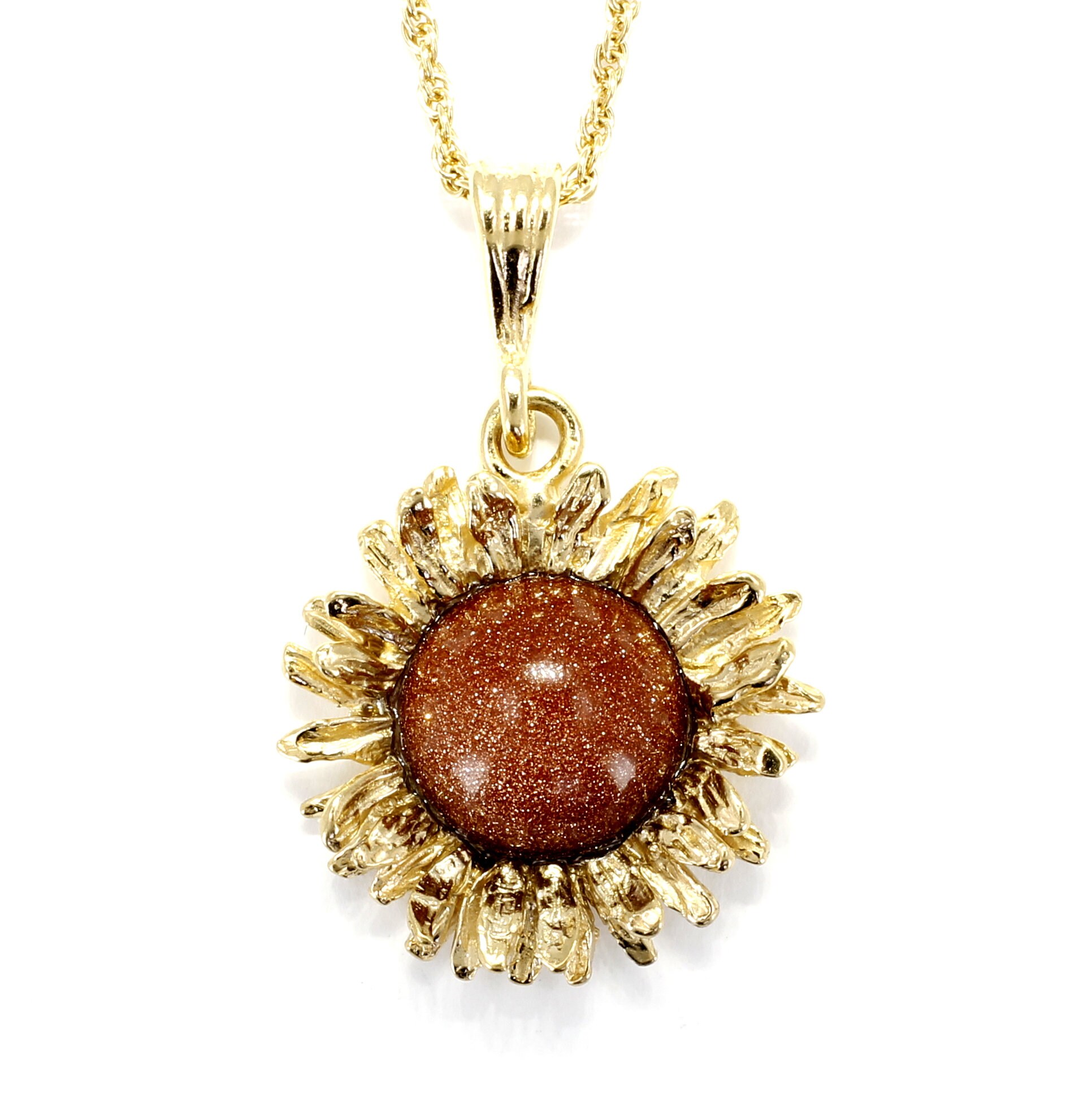 Gold Sunflower Necklace Sunflower Jewelry for her Sunflower Etsy