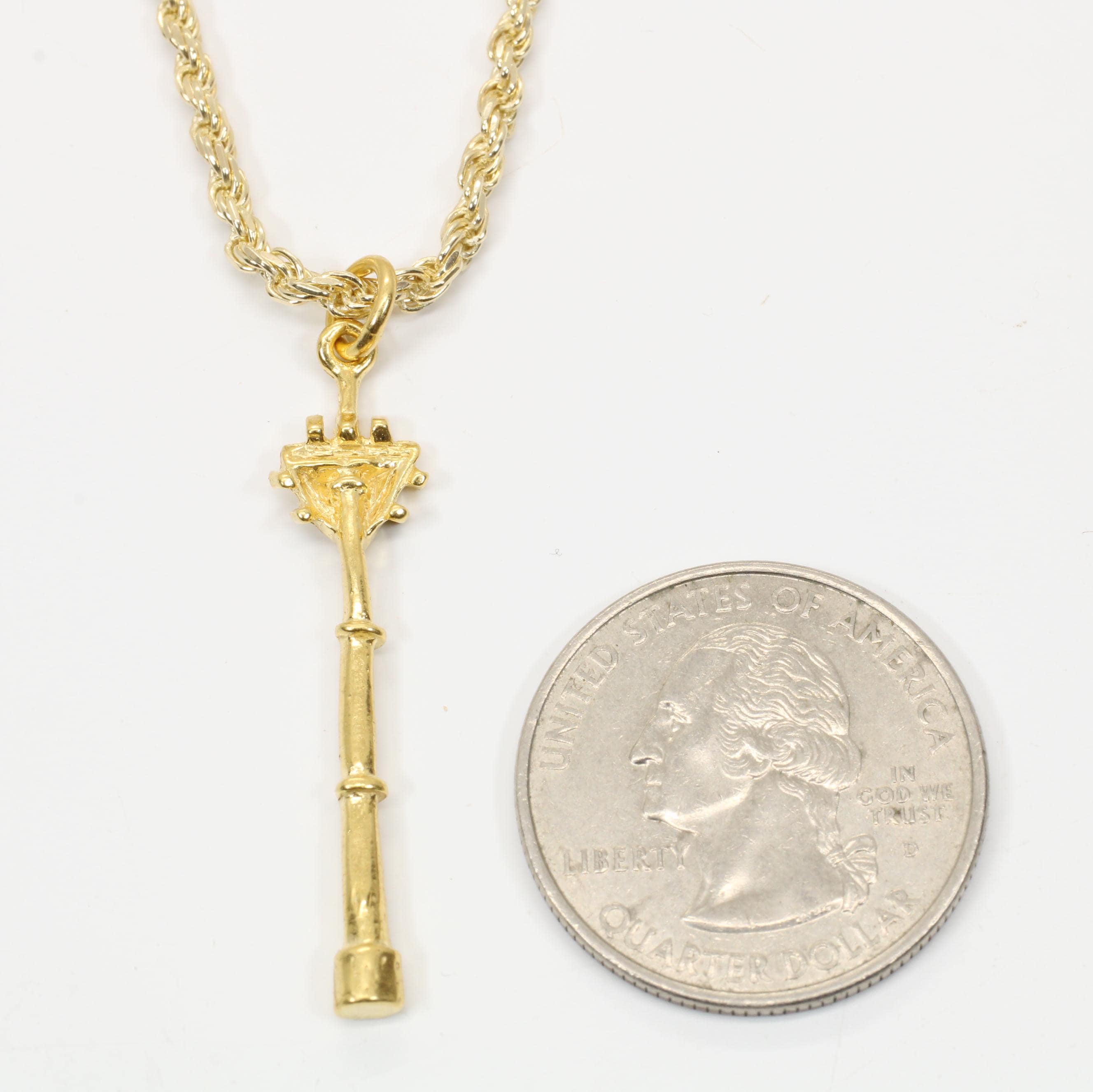 14kt Gold Vermeil Cell Tower Necklace: Tele Communications Gift - Etsy