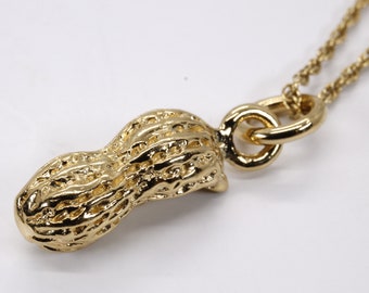 Gold Peanut Necklace in Medium size made in 14kt Gold Vermeil: New Mom, All Precious Metals