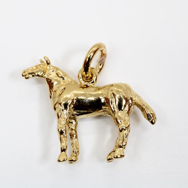 Gold Horse Charm - Etsy