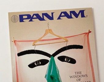 1987 Pan Am Airlines Clipper Magazine, Airline Travel, In-flight Publication Sept, Focus on London, Venice, Hamburg, Ephemera, Gift, Vintage