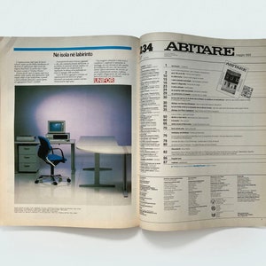 1985 Abitare Magazine, No. 234, May 1985 Issue, Driade Insert, Italian Design, Modern Furniture, Interiors, Used Collectible, Vintage image 5