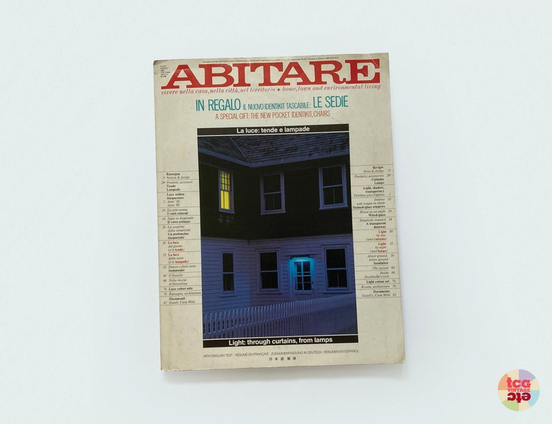1985 Abitare Magazine, No. 234, May 1985 Issue, Driade Insert, Italian Design, Modern Furniture, Interiors, Used Collectible, Vintage image 2
