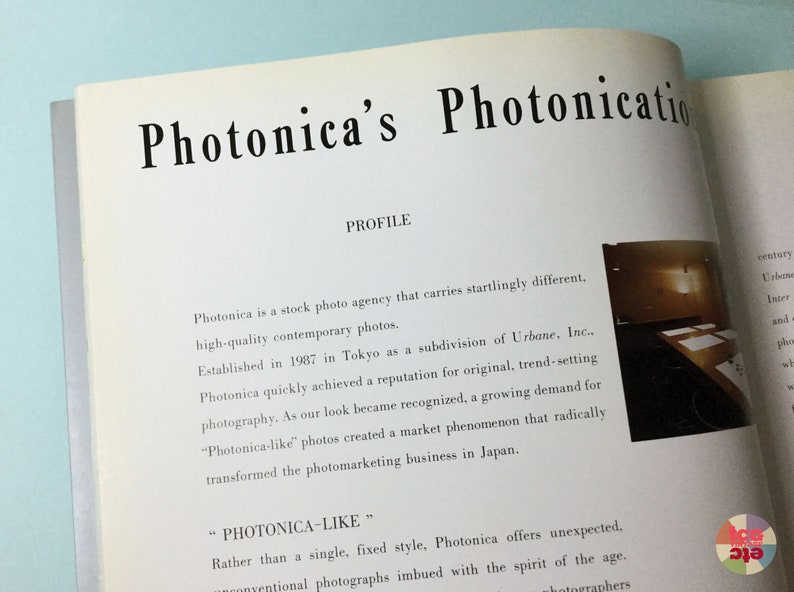 1990 Photonica No. 1 Catalog, First US Edition, Japanese Stock Photography, Designers Photographers, Creative Inspiration, Rare, Vintage image 6