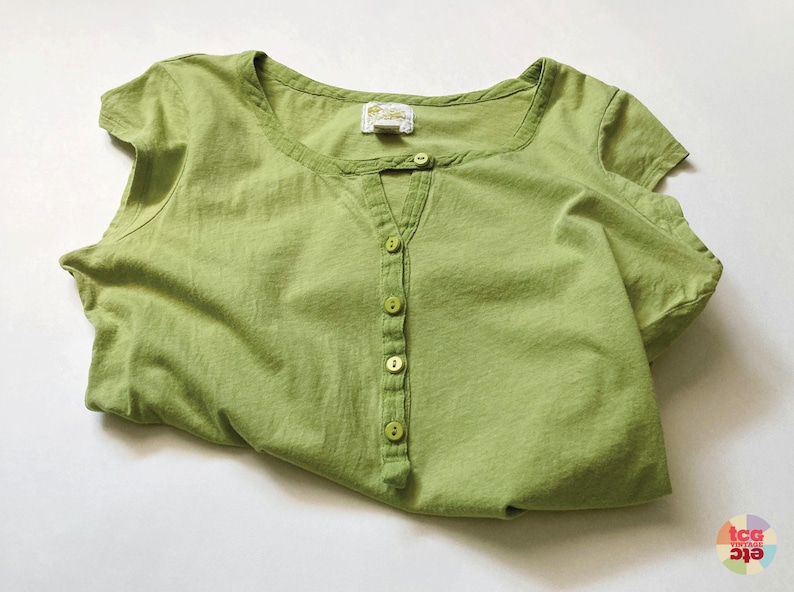 Vintage C Keer for Anthropologie Tee Top, Limited Edition (9/100), Cotton, Size M, Used image 5