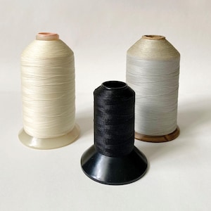 Vintage 1960s Industrial Spools, Black Gray or White Thread, Sewing, Sold Separately, Used