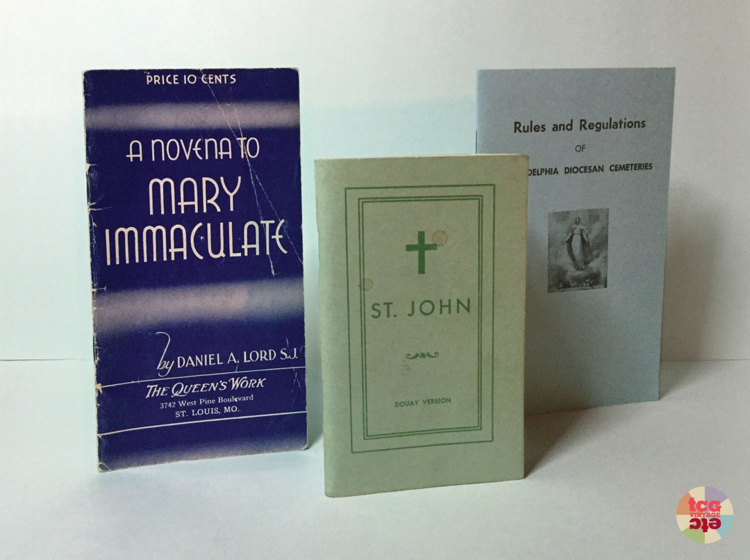 194070s Religious Booklets 3 Catholic Ephemera Midcentury Etsy
