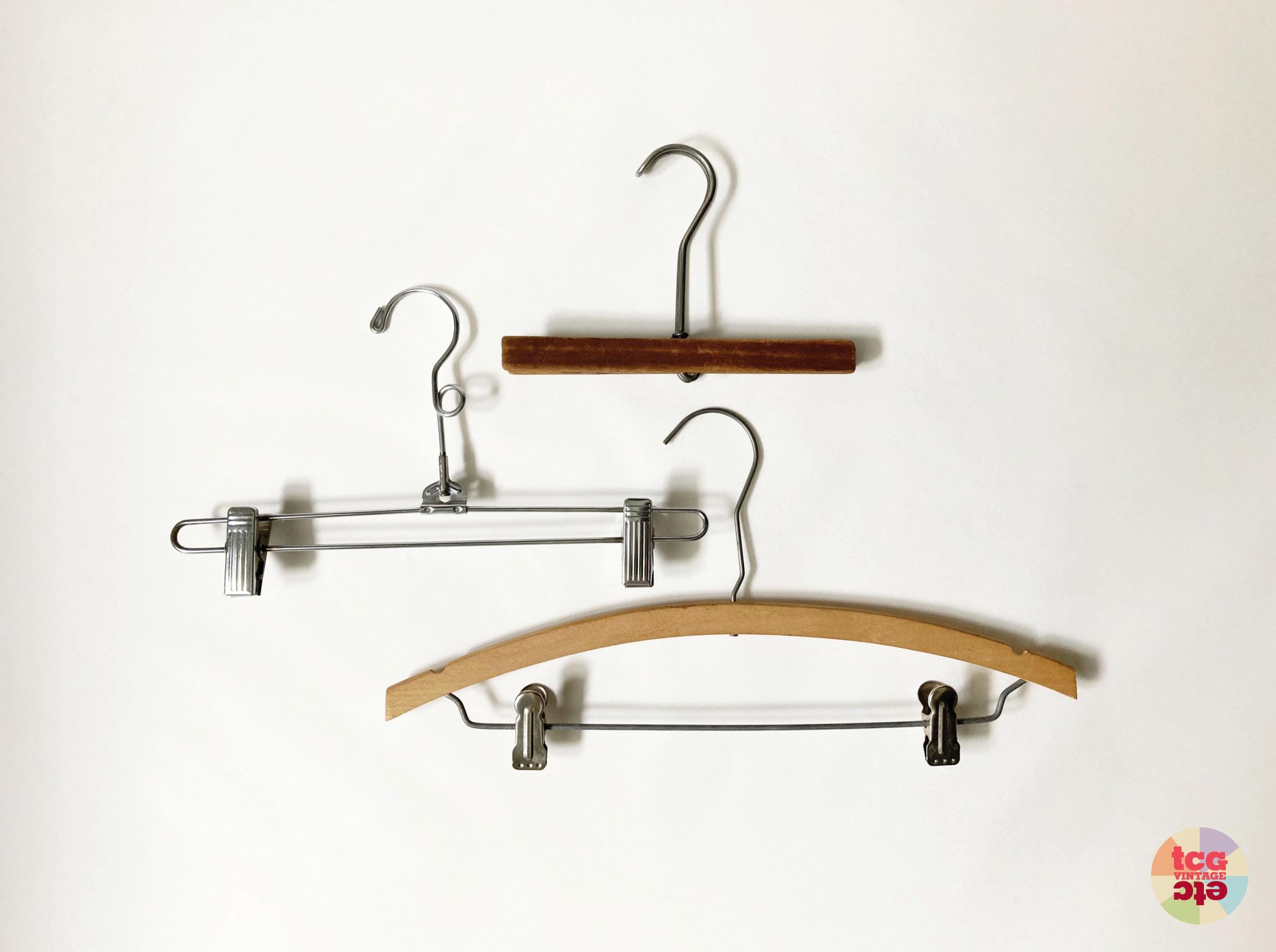 50s vintage wood hanger made in usa　5本 50s vintage wood hanger made in usa 5本 Vintage 50s Wooden