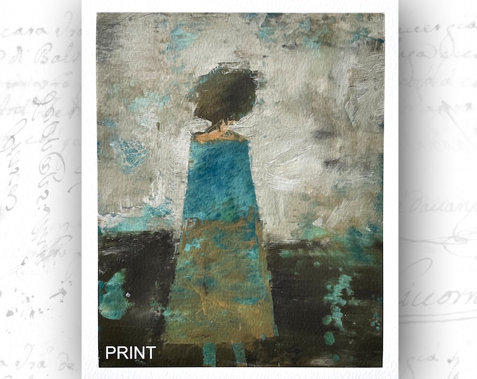 Print of Woman in Skirt, Giclée Print of Original Figure Painting, Unframed Fine Art Print