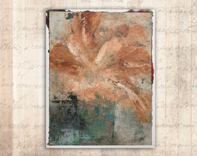 Abstract Painting of Floral Bouquet