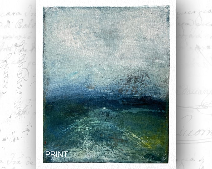 Fine Art Print of Ocean Scene, Giclée Print of Original Ocean Painting, Unframed Fine Art Print