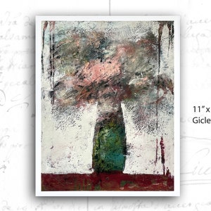 Abstract Floral Art Print, Edna St Vincent Millay Art, Floral Giclée Print