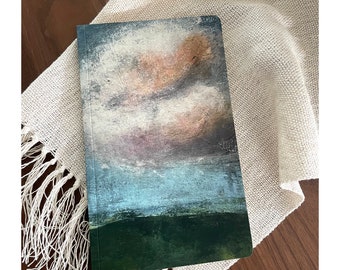 Cloud Art Journal: Velvet Cover, Ruled Pages