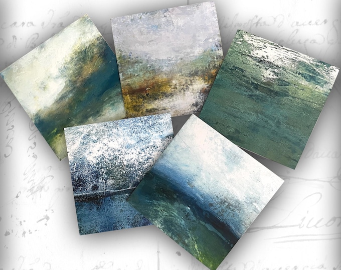 Set of 5 Blank Note Cards of Ocean Scenes, Ocean Scene Greeting Cards